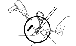 How to remove worn or broken rod guides: Warm up>epoxy layer to soften it