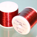 Metallic thread 100 yard colour Red