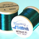 Metallic P thread 100 meter Spool Aquamarine