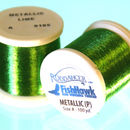 Metallic P thread 100 meter Spool Lime Green