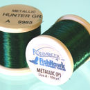 Metallic P thread 100 meter Spool HUNTER GREEN