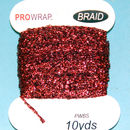PROWRAP Metallic Braid Red