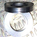 Aluminum Trim Ring Silver 25 OD 13 bore