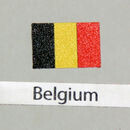 Belgium flag small decal 6 pack