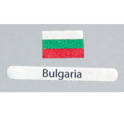 Bulgaria Flag Decal 3 pack