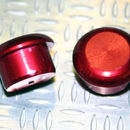 Al Butt Cap RED 12mm Stalk diameter