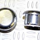 Al Butt Cap Silver 10mm Stalk diameter