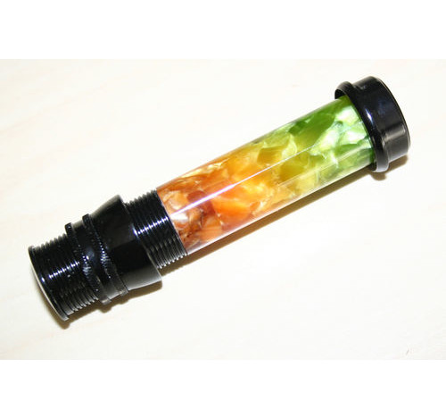 Acrylic Green/Amber with Black fittings