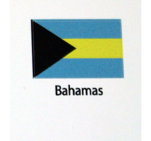 Bahamas Flag decal 3 pack