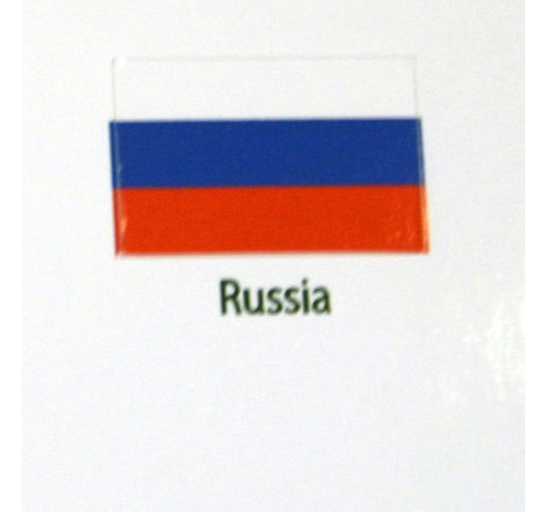 Russia Flag decal 3 pack