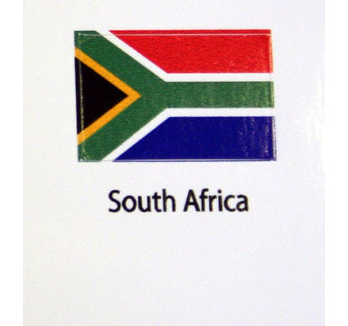 South Africa Flag decal 3 pack