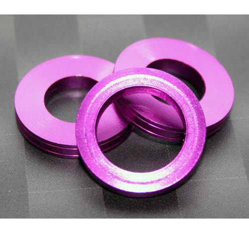 Aluminum Trim Ring Purple 25 OD 13 bore