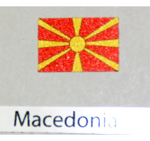 Macedonia Flag Decal 3 pack