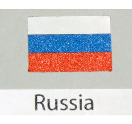 Russia Flag Decal 3 pack