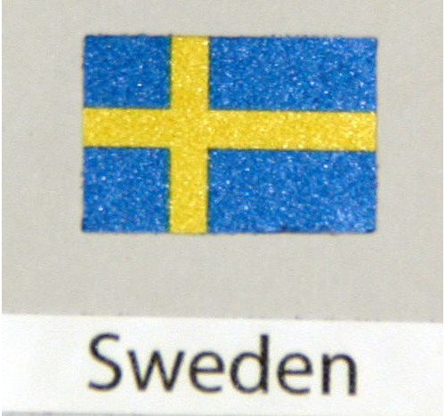 Sweden Flag Decal 3 pack