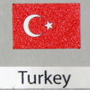 Turkey Flag Decal 3 pack