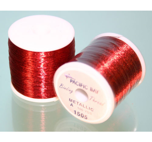 Metallic thread 100 yard colour Red