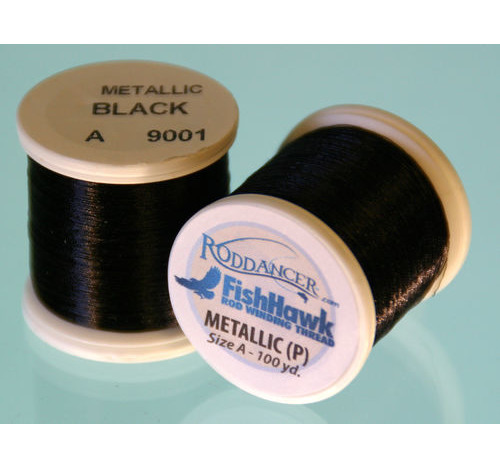 Metallic P thread 100 meter Spool Black