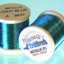 Metallic P thread 100 meter Spool Light Blue