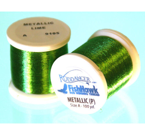 Metallic P thread 100 meter Spool Lime Green