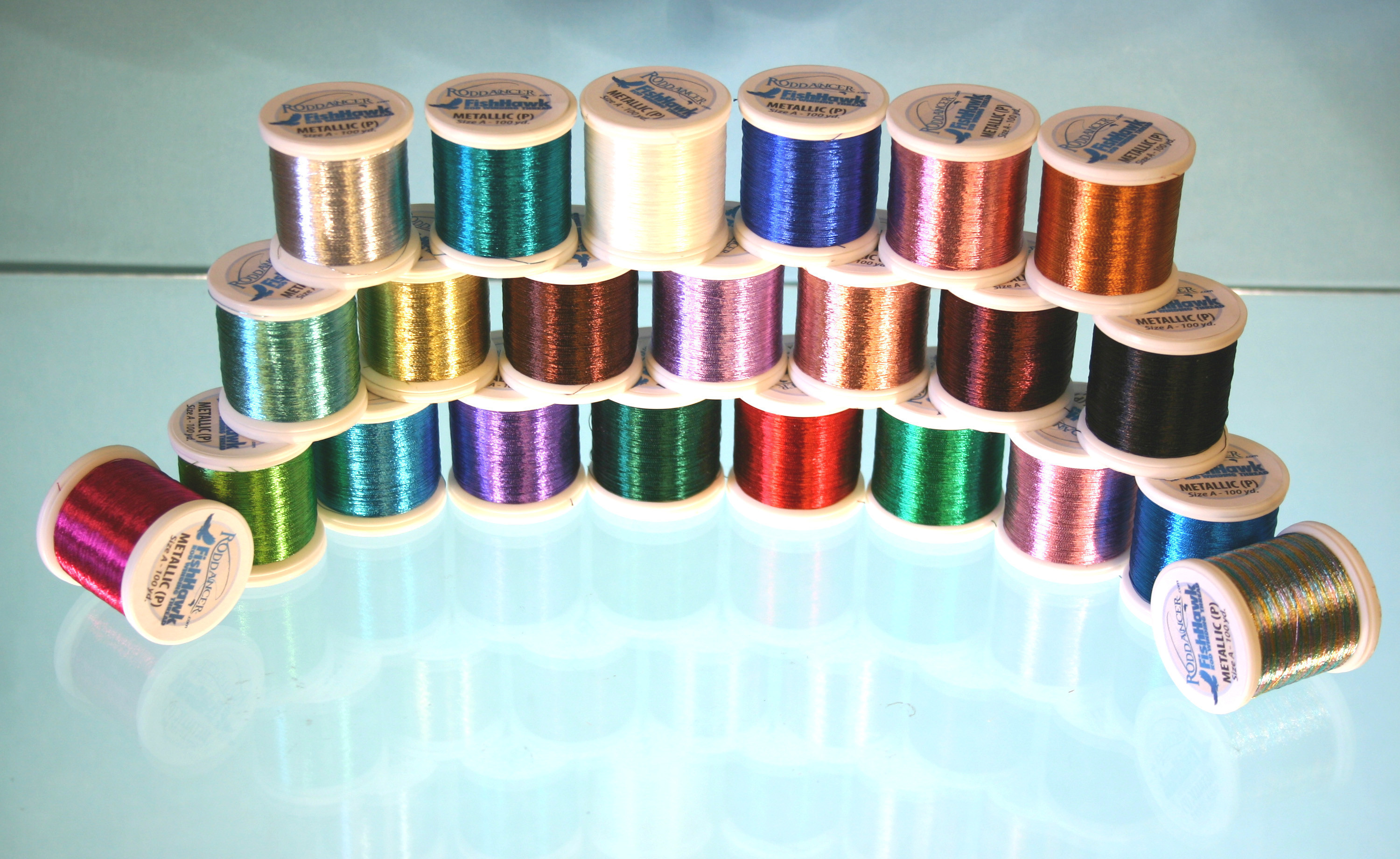 FishHawk Gold Metallic Thread size D – HM Custom Threads