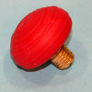 Screw in Rubber Button Red