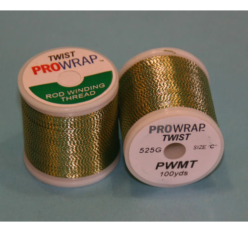Prowrap metallic twist Green & Gold