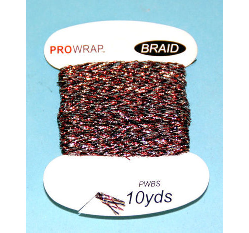 PROWRAP Metallic Braid Red/Silver/Black