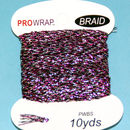 PROWRAP Metallic Braid Fuchsia/Silver/Black