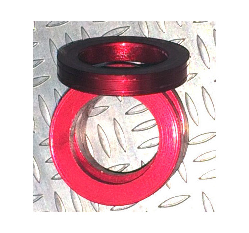 Aluminum Trim Ring Red 25 OD 13 bore