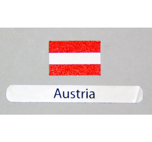  Austria Flag Decal 3 pack