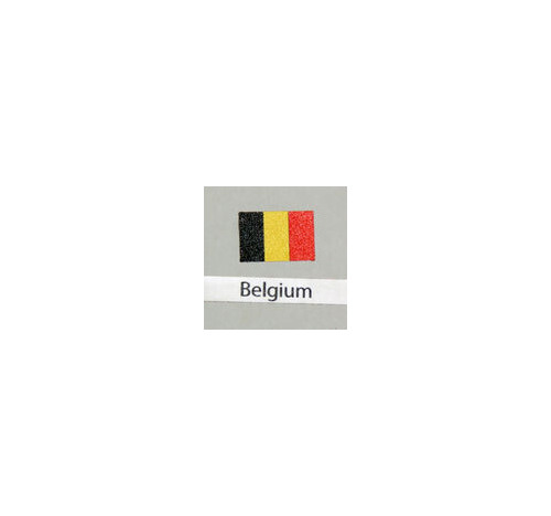 Belgium flag small decal 6 pack