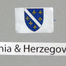 Aufkleber mit der Flagge von Bosnien und Herzegowina 3er-Pack