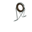 Stand off Guide 208/8 22mm OD x 37mm high