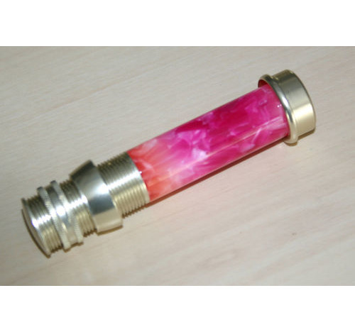 Acrylic Coral Mix with Nickle Silver fittings