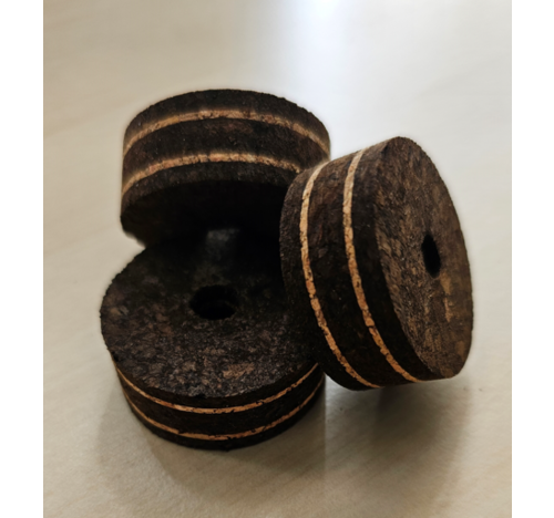 Layered cork ring - burnt cork with 2 x natural layers