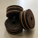 Layered cork ring - burnt cork with 2 x natural layers