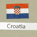 Aufkleber mit kroatischer Flagge 3er-Pack