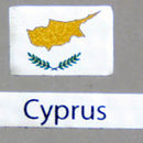 Decalcomania bandiera Cipro confezione da 3