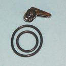 Fuji Slidable Hook Keeper (silver body/black wheel)