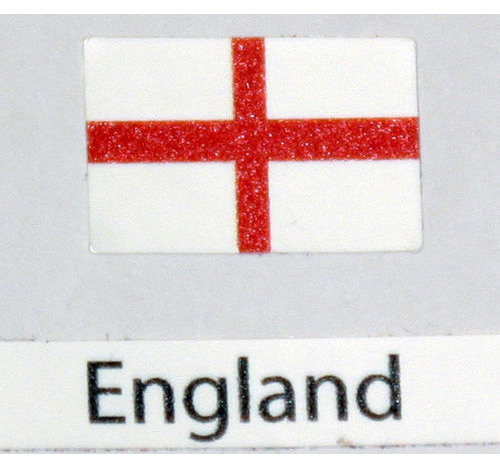 Calcomanía bandera Inglaterra pack de 3