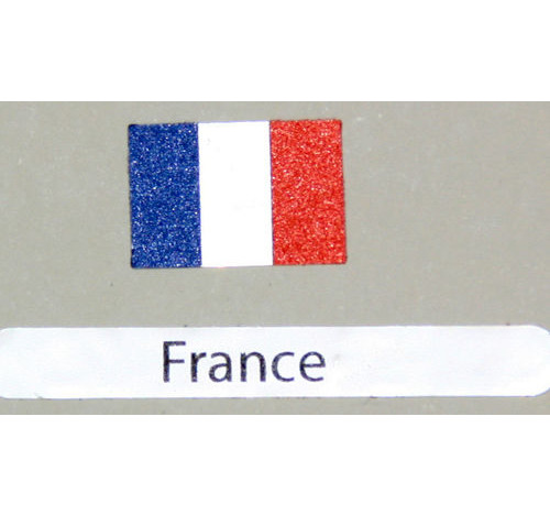 Decalcomania bandiera Francia confezione da 3