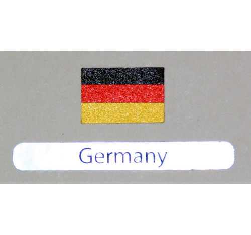 Aufkleber mit deutscher Flagge 3er-Pack