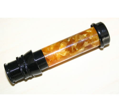 Acrylic Gold/Amber with Black fittings