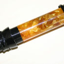 Acrylic Gold/Amber with Black fittings