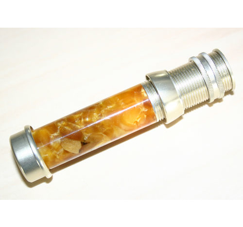 Acrylic Gold/Amber with Nickle Silver fittings