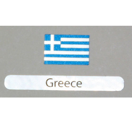 Calcomanía bandera Grecia pack de 3
