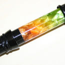 Acrylic Green/Amber with Black fittings