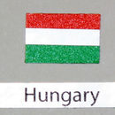 Decalcomania bandiera Ungheria confezione da 3