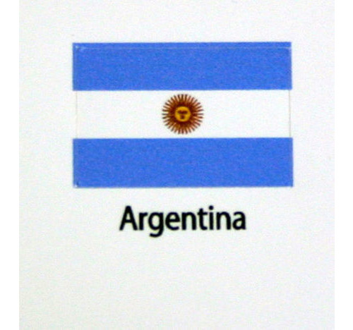 Argentina Flag decal 3 pack